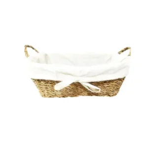 Rectangular woven storage basket