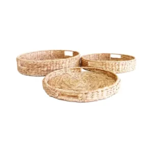 Water Hyacinth Round Tray